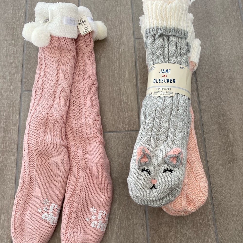 Long cozy socks